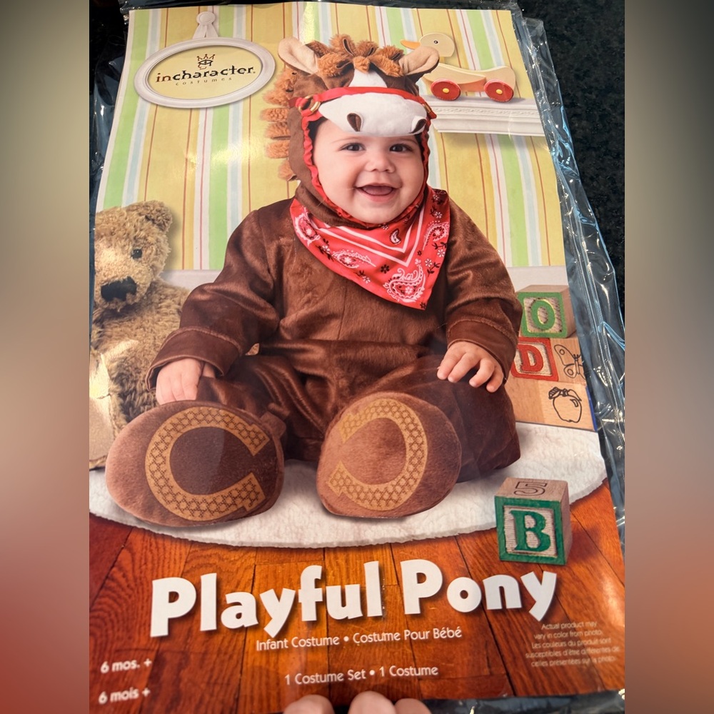 InCharacter Playful Pony Infant Costume. 6months + Complete Set EXCELLENT Cond.